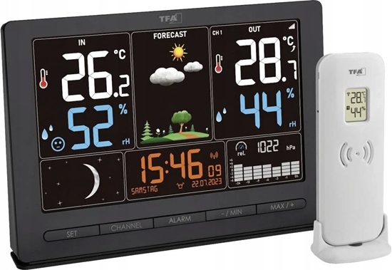 Picture of TFA 35.1118.01 black SEASON Wireless Weather Station