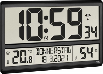 Attēls no TFA 60.4520.01 radio-controlled clock with room climate