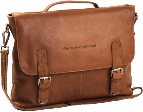 Изображение The Chesterfield Brand Jules 13" Laptop Bag, Cognac