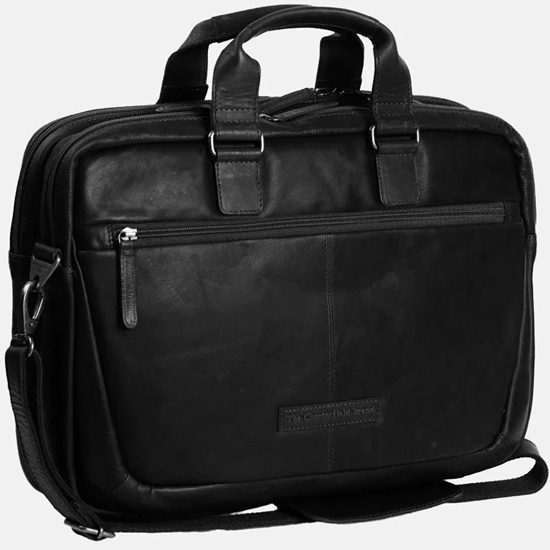 Picture of The Chesterfield Brand Seth 15.6" Laptop Bag, Black