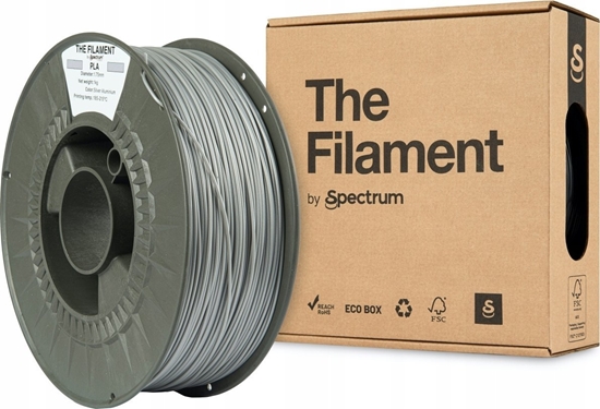 Picture of The Filament 3D filament, PLA, 1,75mm, 1000g, TF-24006, silver aluminium