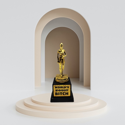 Picture of Thumbs Up Mad Monkey - TROPHÄE "World's Biggest Bitch"