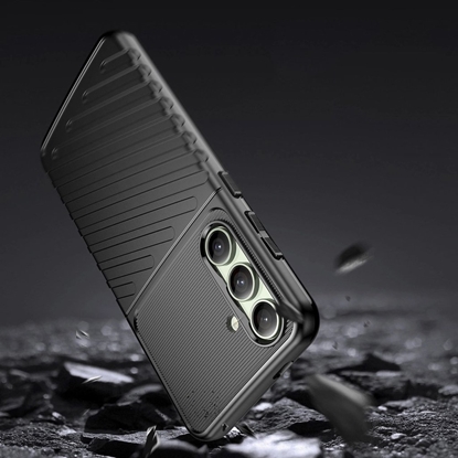 Picture of Thunder Case etui do Samsung Galaxy S24 FE silikonowy pancerny pokrowiec - czarne