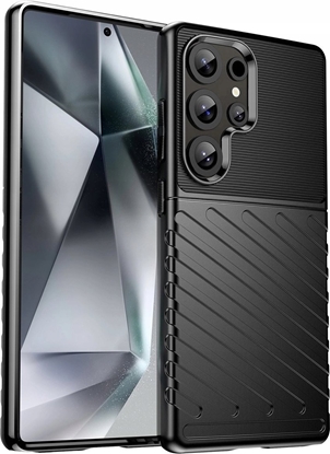 Picture of Thunder Case etui do Samsung Galaxy S25 Ultra silikonowy pancerny pokrowiec - czarne