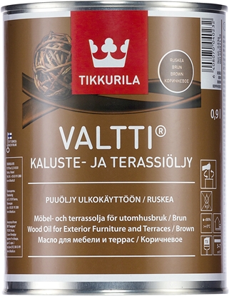 Picture of Tikkurila FURNITURE OIL VALTTI KALUSTE 0,9L BROWN