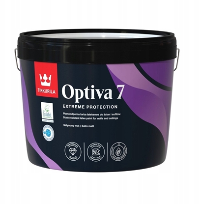 Attēls no Tikkurila PAINTS OPTIVA SATIN MATT 7 BC 2.7L