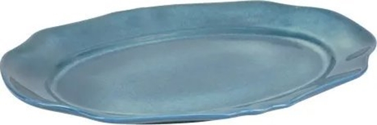 Picture of Tina Serveringsfat BLUE TINA - Large (38x27x3,5cm) - Stengods - Blå