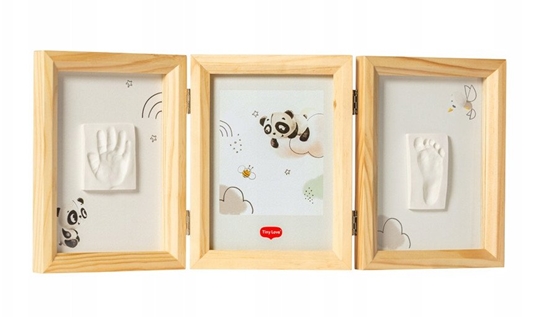 Picture of Tiny Love Double Frame baby footprint/handprint set, wooden 3333166081