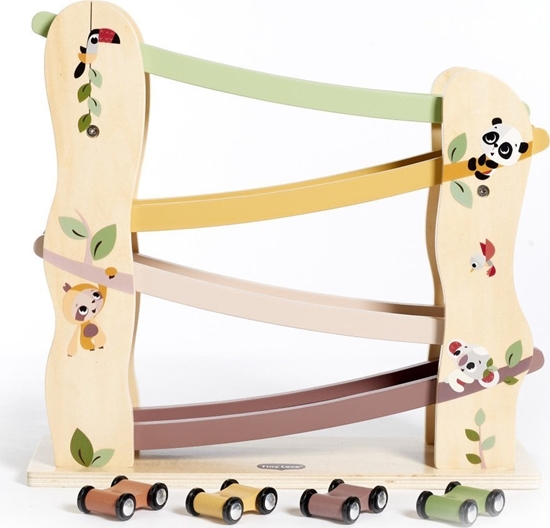 Picture of Tiny Love Drewniana zjedalnia z torem i samochodem Boho (TL000413)