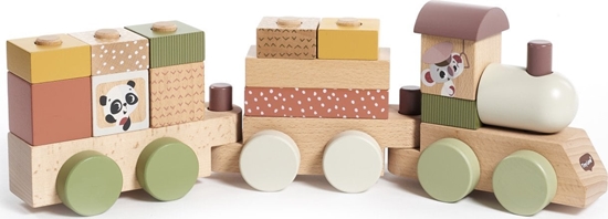 Picture of Tiny Love TINY LOVE-DREWNIANE KLOCKI POCIG Z       WAGONAMI BOHO