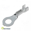 Attēls no Tip: ring; M4; 0.5÷1mm2; crimped; for cable; tinned; brass