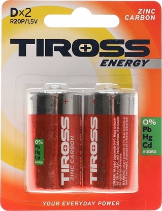 Изображение Tiross TIROSS BATERIA R20 2szt.