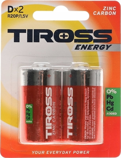 Изображение Tiross TIROSS BATERIA R20 2szt.