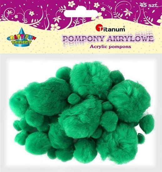 Picture of Titanum Akrylowe pompony dekoracyjne, 45szt zie, CRAFT-FUN