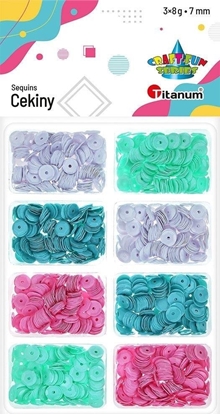 Attēls no Titanum Cekiny 6mm okr±ge 4 kolorów 8x3g