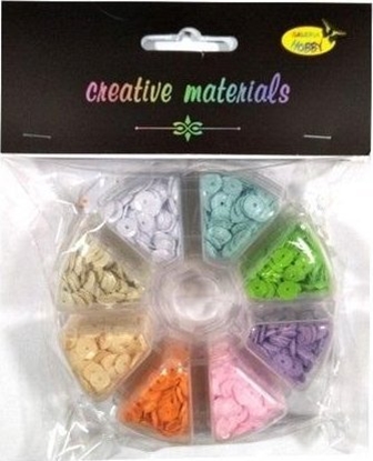 Attēls no Titanum Cekiny 8 kolorów pastelowych 6mm 40g