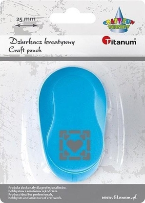 Picture of Titanum Dziurkacz z motywem 25mm serce w ramce