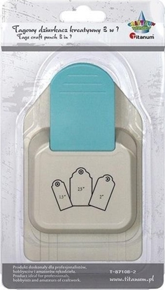 Изображение Titanum Dziurkacz z motywem tag 3w1