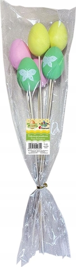 Picture of Titanum Jajka plastikowe na piku 40x60mm 6szt