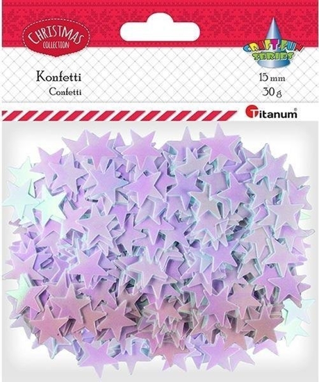 Picture of Titanum Konfetti Gwiazdki 19mm 30g bladoróowe
