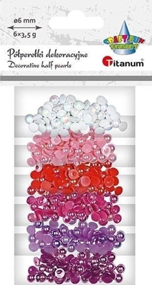 Picture of Titanum Koraliki plastikowe poówki kuli 6 kolorów 3,5g