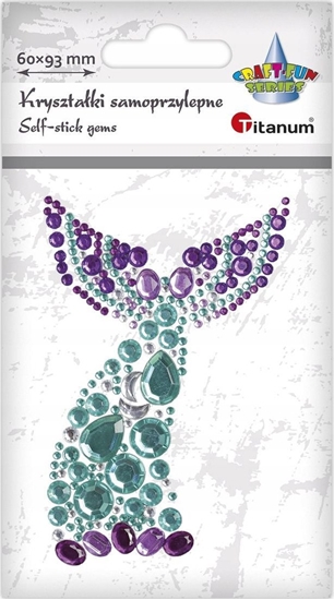 Picture of Titanum Krysztaki samoprzylepne ogon syreny 60x93mm