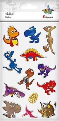 Изображение Titanum Naklejki foliowe dinozaury mix 13szt.