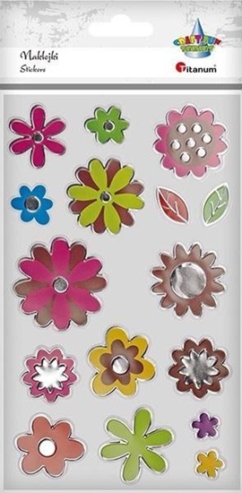 Изображение Titanum Naklejki foliowe kwiaty mix 16szt.