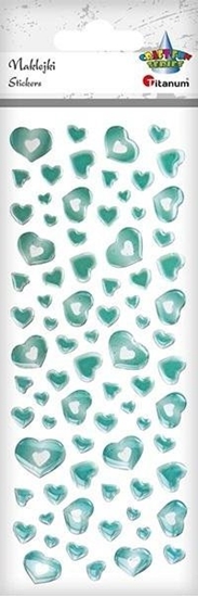 Изображение Titanum Naklejki foliowe serca mitowe mix 78szt.