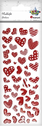 Изображение Titanum Naklejki foliowe serca mix 49szt.