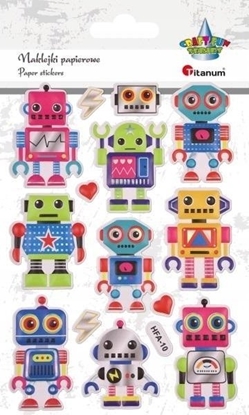 Изображение Titanum Naklejki wypuke roboty mix 14szt.