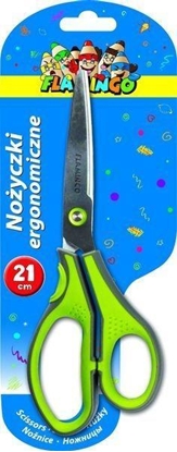 Изображение Titanum Noyczki ergonomiczne 21cm Soft Touch Flamingo