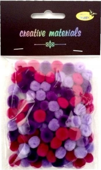 Picture of Titanum Pompony akrylowe fioletowa 10mm 100szt