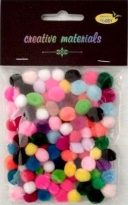 Picture of Titanum Pompony akrylowe miks kolorów 10mm 100szt