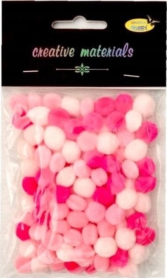 Picture of Titanum Pompony akrylowe róowa 10mm 100szt