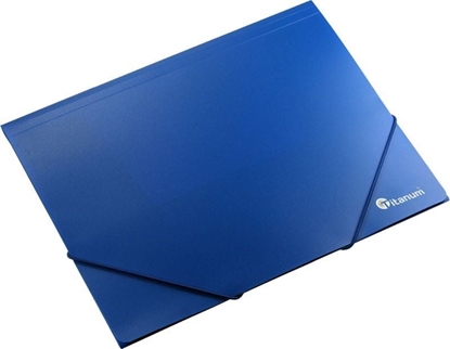 Изображение Titanum Teczka PP TITANUM z gumk A4 niebieska Titanum