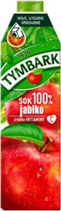 Attēls no Tymbark Sok TYMBARK, 1 l, jabkowy
