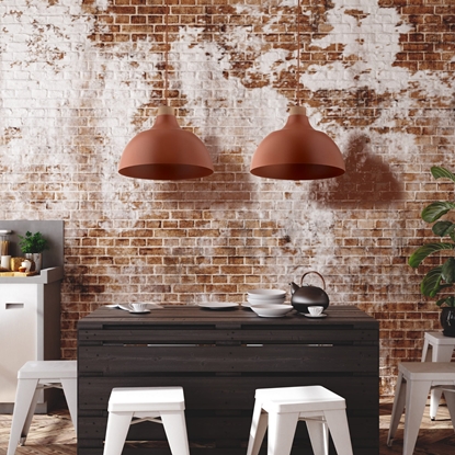 Изображение Lampa wiszca TKKRYWULT TK Lighting Cap 6927 lampa wiszca zwis 1x15W E27 ceglana/sosna