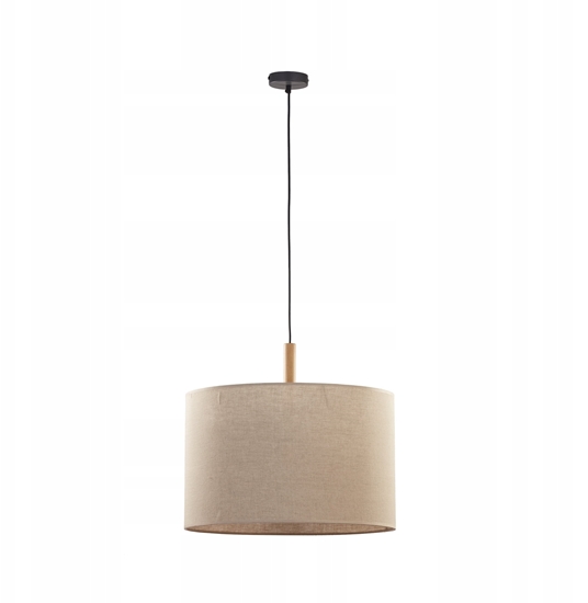 Изображение Lampa wiszca TKKRYWULT Tk Lighting Deva 6107 lampa wiszca zwis 1x15W E27 czarna/drewniana