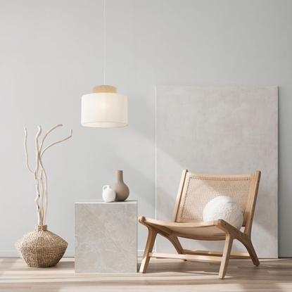 Изображение Lampa wiszca TKKRYWULT TK Lighting Duo 1856 lampa wiszca zwis 1x15W E27 juta/biaa