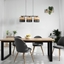 Picture of Lampa wiszca TKKRYWULT TK Lighting Nicol 4801 lampa wiszca zwis 3x15W E27 czarna/db
