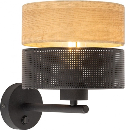 Picture of Kinkiet TK Lighting Nicol 6539 kinkiet lampa cienna 1x15W E27 czarny/db