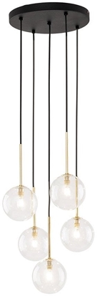 Изображение Lampa wiszca TKKRYWULT TK Lighting Nilos 5943 lampa wiszca zwis 5x6W G9 czarna/zota