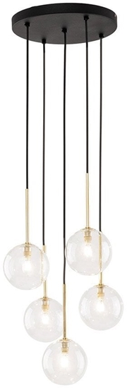 Изображение Lampa wiszca TKKRYWULT TK Lighting Nilos 5943 lampa wiszca zwis 5x6W G9 czarna/zota