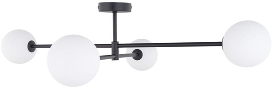 Изображение Lampa wiszca TKKRYWULT Tk Lighting Sarius 4735 plafon lampa sufitowa 4x6W G9 czarny/biay