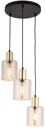 Picture of Lampa wiszca TK Lighting Sierra 6667 lampa wiszca zwis 3x15W E27 zota/bursztynowa