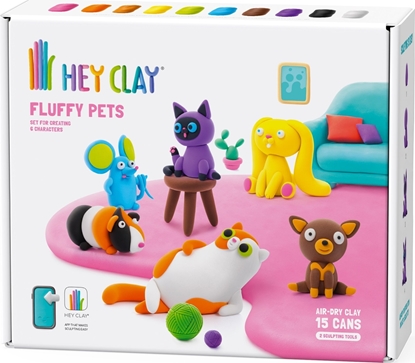 Picture of Tm Toys Hey Clay Masa plastyczna Puchate zwierzaki