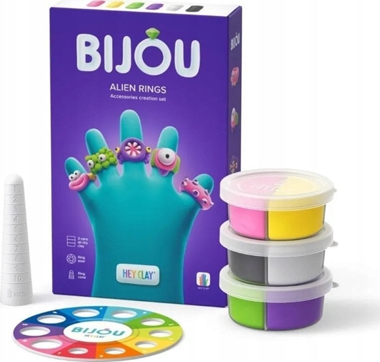 Picture of Tm Toys Masa Plastyczna Hey Clay Bijou Alien Rings