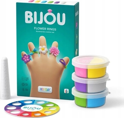 Picture of Tm Toys Masa Plastyczna Hey Clay Bijou Flower Rings