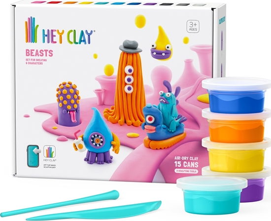 Picture of Tm Toys Masa Platyczna Hey Clay Bestie 15 puszek